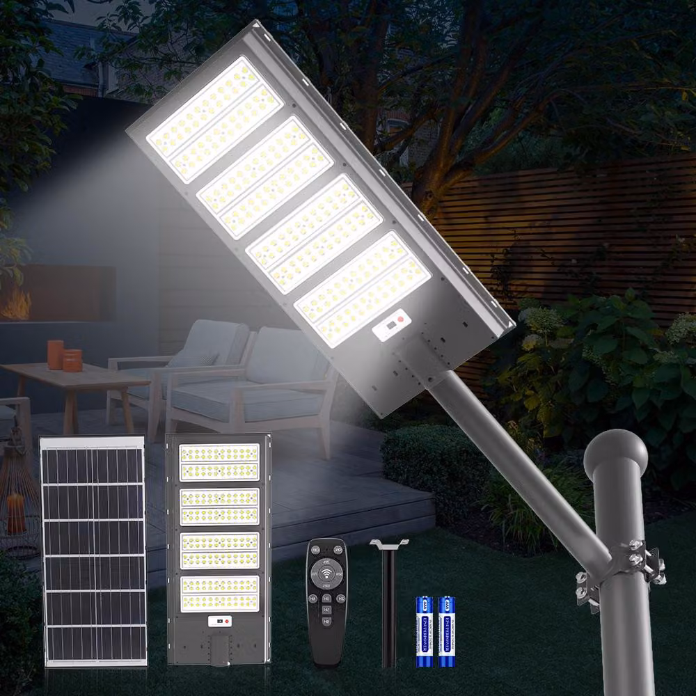 Lampione solare da 100000LM con sensore di movimento Lampada da esterno Faretto da giardino