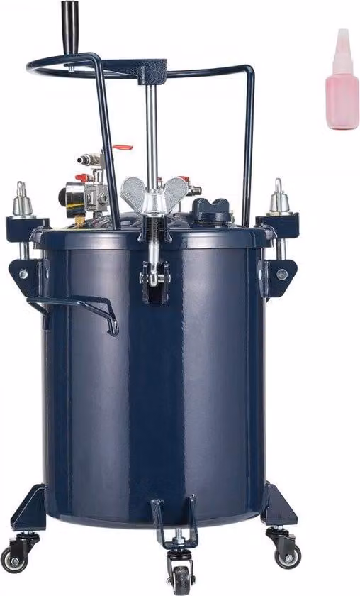 Serbatoio a pressione da 30 L, 70 psi, pistola a spruzzo, contenitore per vernice 80 x 42,5 cm