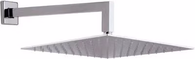 Braccio doccia con soffione quadro - Rubinetterie Mariani - Misura: cm 30 x 30 + Braccio cm 30