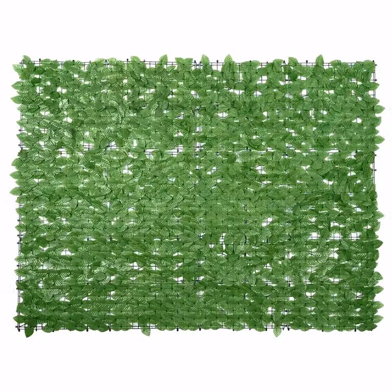 vidaXL Paravento da Balcone con Siepe Artificiale Verde L: 200 cm, H: 150 cm