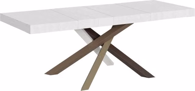 Tavolo Allungabile Volantis Premium GIORDANOSHOP Bianco Frassino L/P/H: 200-304 x 90 x 77 cm