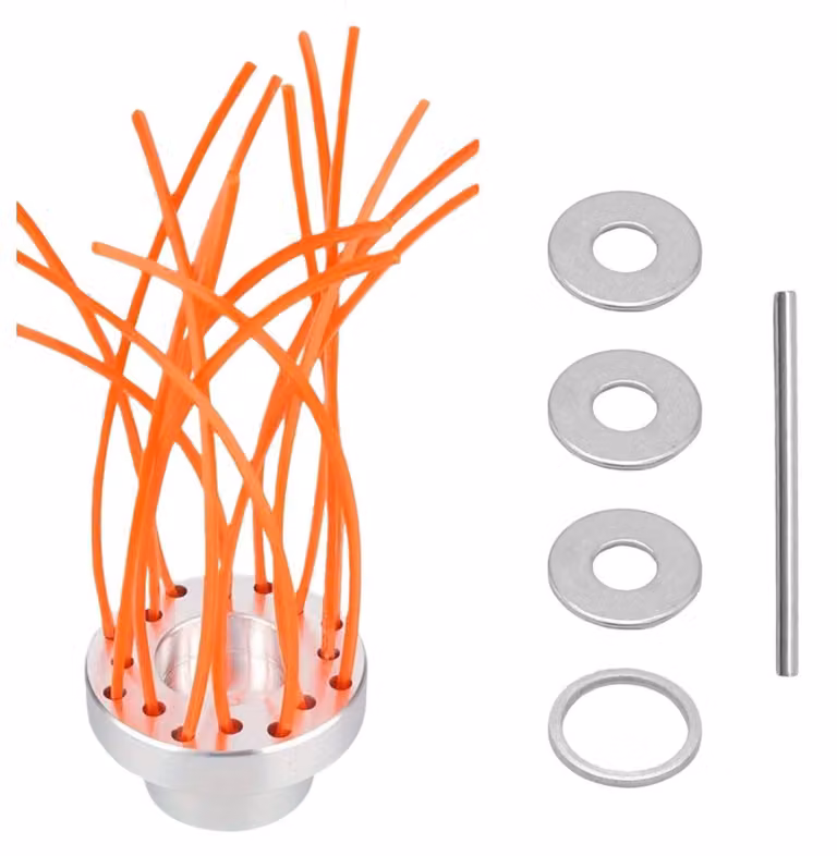 Spazzola per la rimozione delle erbacce, compatibile con tosaerba e trimmer
