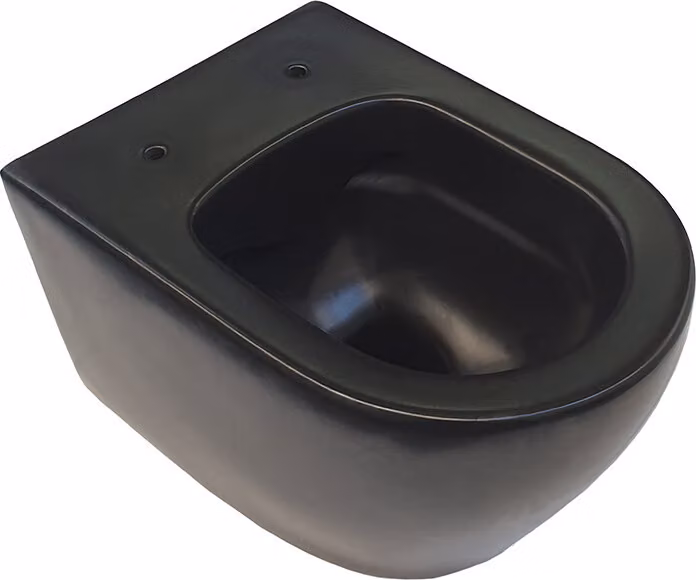 Aloni Design, vaso sospeso nero, senza brida