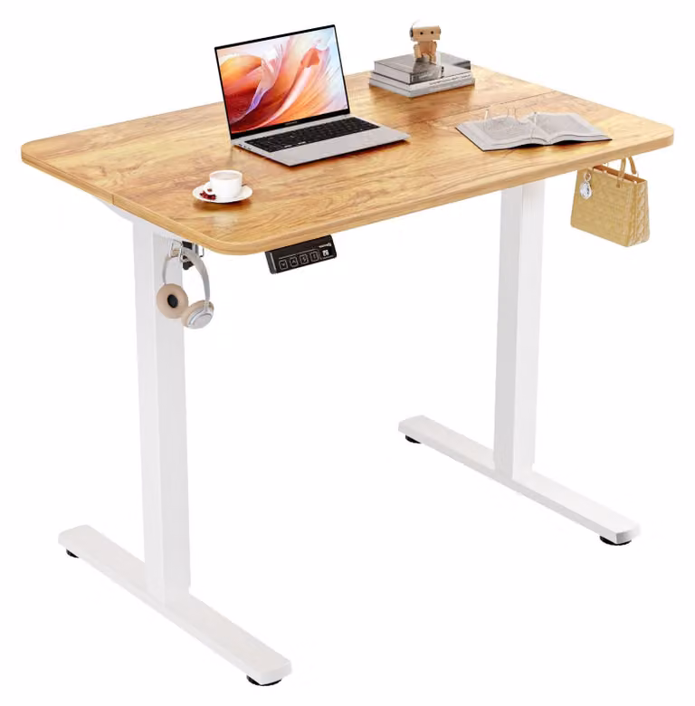 Scrivania regolabile elettricamente - Piano di lavoro 90x60 cm - Altezza regolabile da 73 a 118 cm