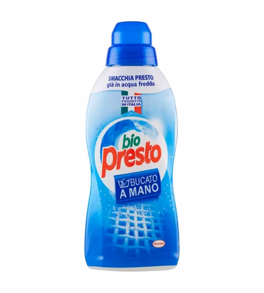 Bio Presto Detersivo Liquido Bucato a Mano 750 ml Senza Profumo