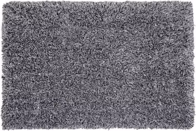 Tappeto Shaggy Beliani a pelo lungo in poliestere, design moderno rettangolare, bianco, nero e grigio, L: 300 cm x P: 200 cm