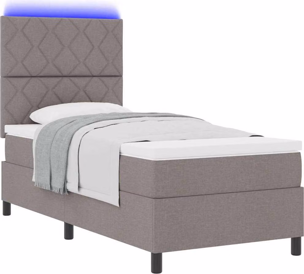 SYFAX™ Letto a molle con materasso con led Talpa 90 x 200 cm Tessuto