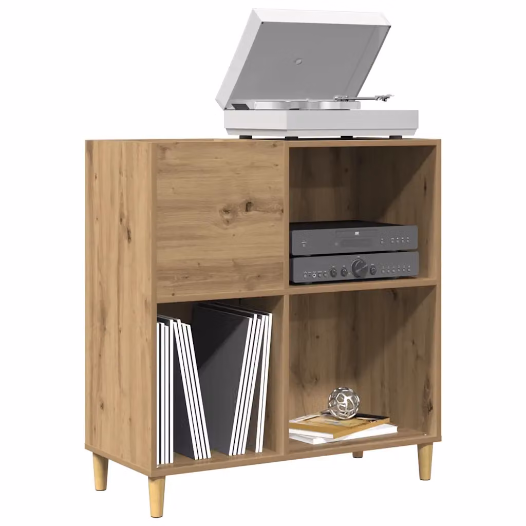 Mobile Porta Dischi Artigianale DESIGN IN in Legno Multistrato Marrone L: 84,5 cm, P: 38 cm, H: 89 cm CFW7092188 – 2