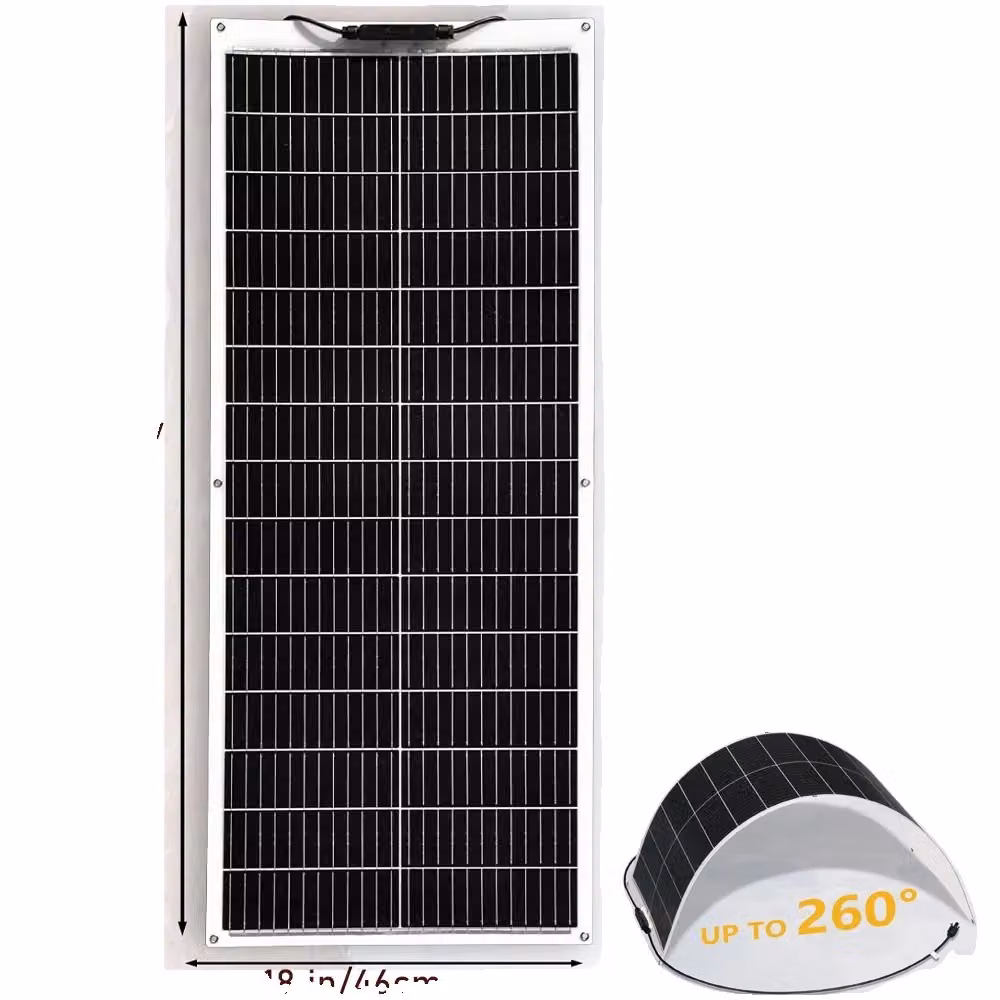Pannello solare flessibile, alta potenza di uscita, regolatore di carica per batterie, 1 unità da 100W