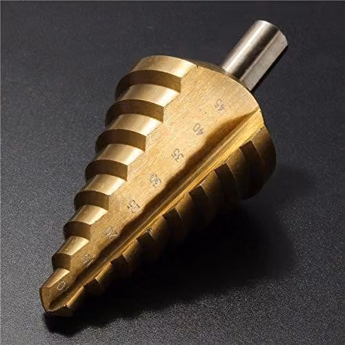 Trapano a tazza da 10-45 mm, in acciaio ad alta velocità (HSS), con punta conica, ideale per lavori di bricolage