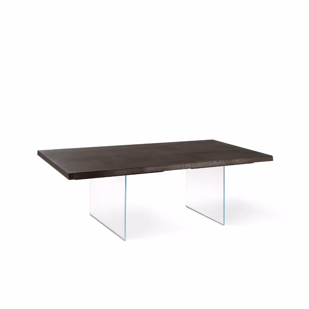 Tavolo da pranzo rettangolare allungabile Forest Duzzle in legno impiallacciato rovere termocotto marrone L: 200-300 cm, P: 100 cm – 2