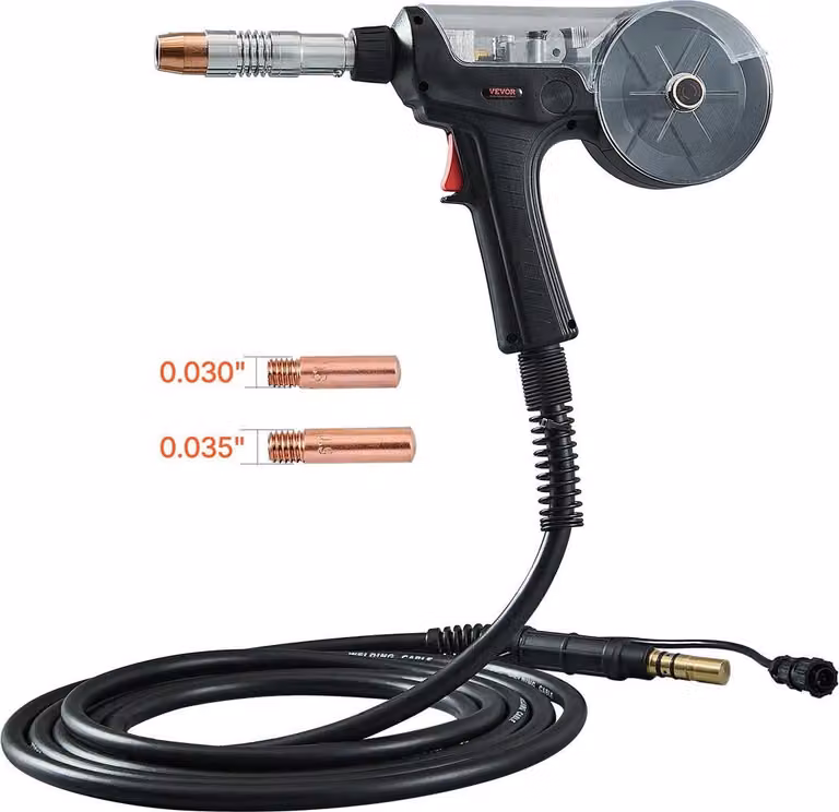Pistola a bobina da 200 Amp con cavo da 20 piedi compatibile con saldatrice Hobart IronMan 240