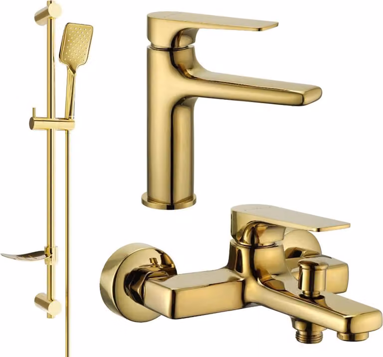 Mexen Lynx DF62 set da bagno, dorato - 745903DF62-50