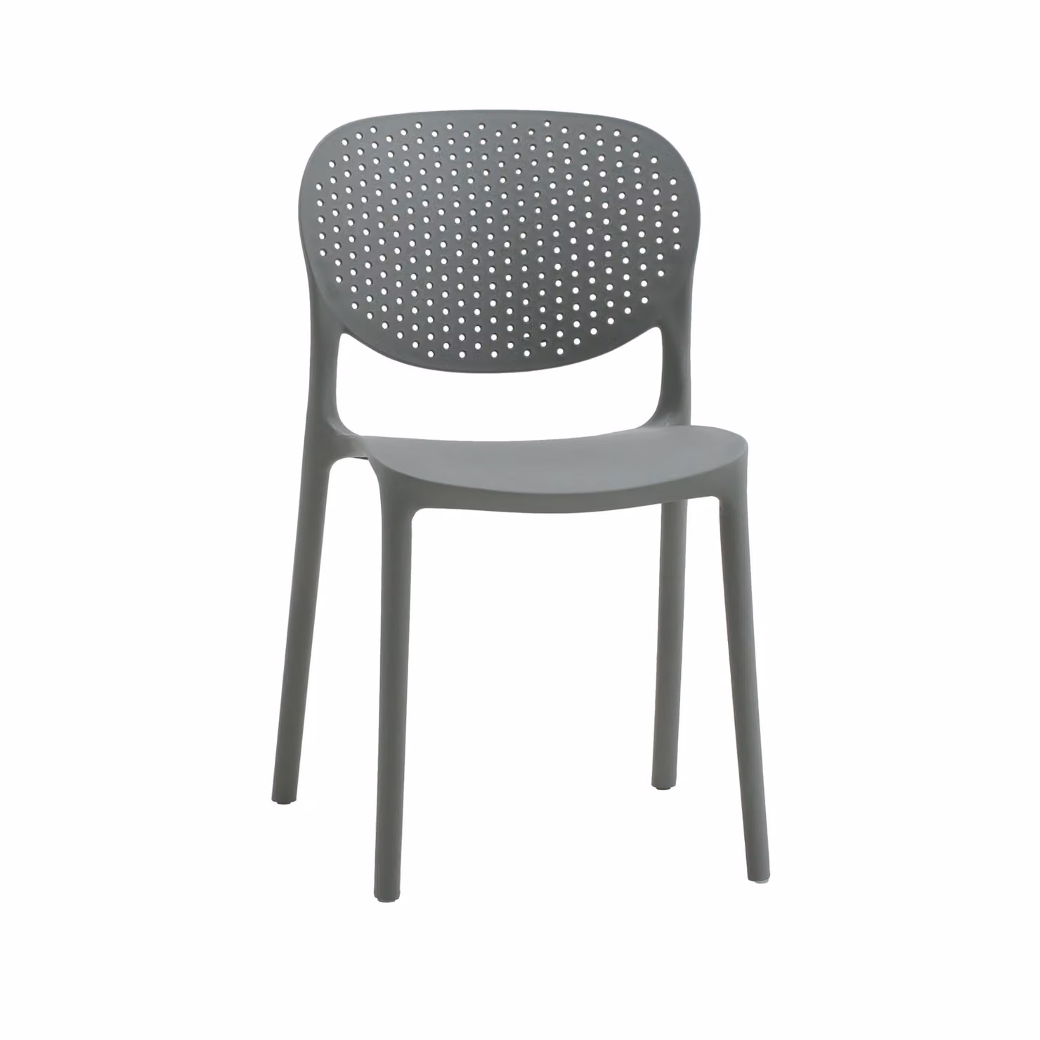 Set di sedie MAIORCA in polipropilene grigio, impilabili