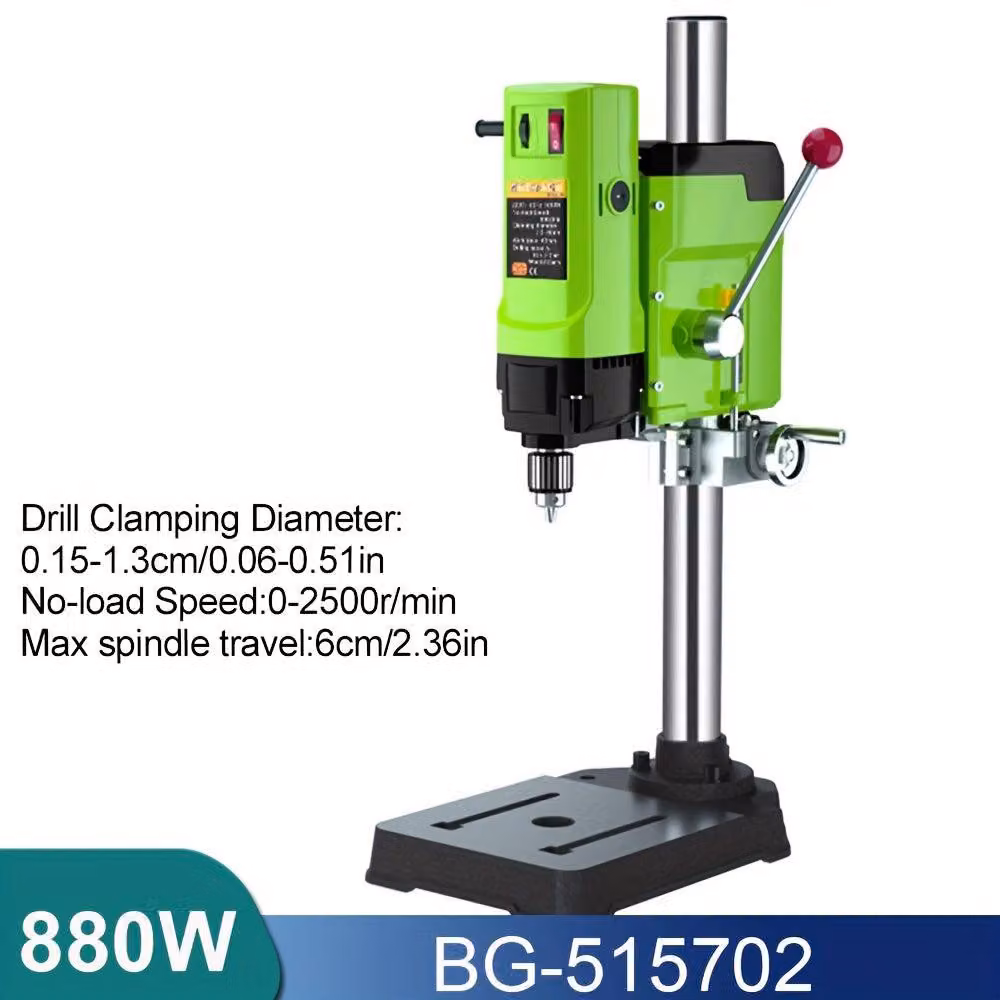 Trapano - Trapano a colonna - Tavolo per trapano - Foratura - Trapano avvitatore - Potenza: 880W