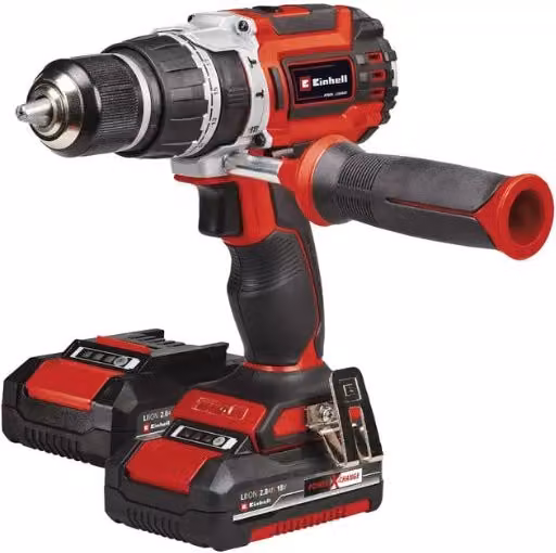 Trapano avvitatore Einhell TP-CD 18/60 Li BL Brushless rosso con 2 batterie da 2,0 Ah Power X-Change – 1