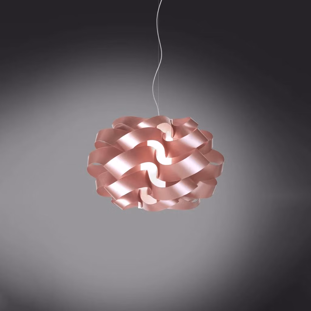 Lampada a sospensione da esterno moderna Cloud Polilux Linea Zero colore pink, 1 luce E27, Diametro: 40 cm – 2