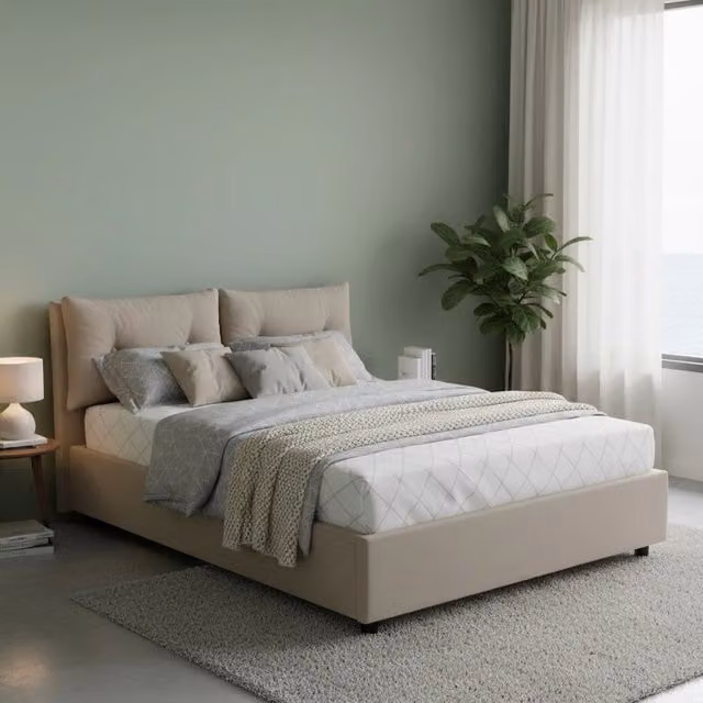 Letto Matrimoniale Contenitore Arron Talamo Italia Made in Italy Grigio 160x200 cm – 1