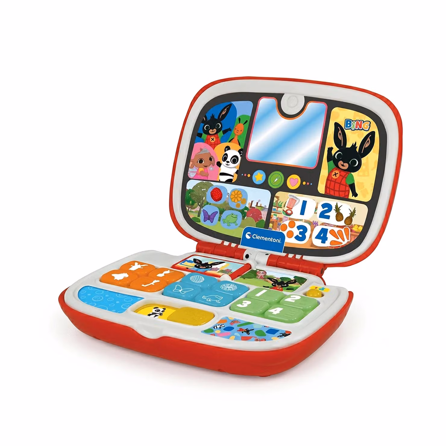 Clementoni Bing! Il Mio Primo Computer Educativo Interattivo Multicolore per lo Sviluppo Cognitivo, Logico e Linguistico – 1