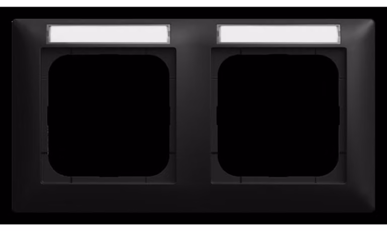 BJ Cornice di copertura nera opaca 1732 NS-915 con finestra di ispezione orizzontale doppia