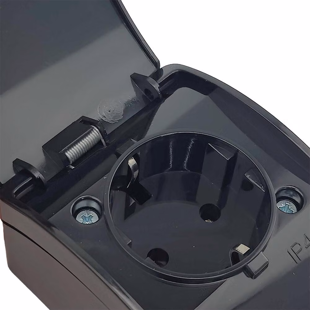 Presa a muro nera Schuko KOALA ViPlast IP44 181-05