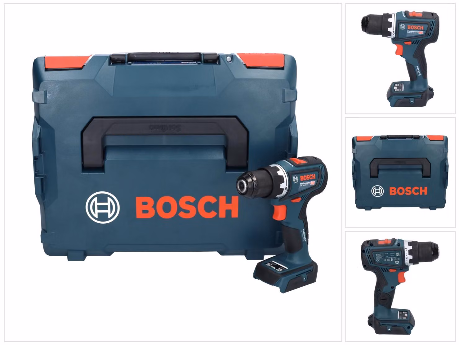 Bosch GSR 18V-90 C Trapano avvitatore a batteria professionale 64 Nm 18V Brushless + L-Boxx - senza batteria, senza caricabatterie (06019K6002)