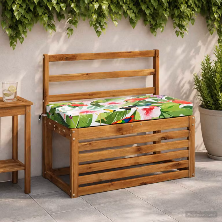 vidaXL Cuscino per panchina SOEST Multicolore in Poliestere con copertina rimovibile e resistente ai raggi UV