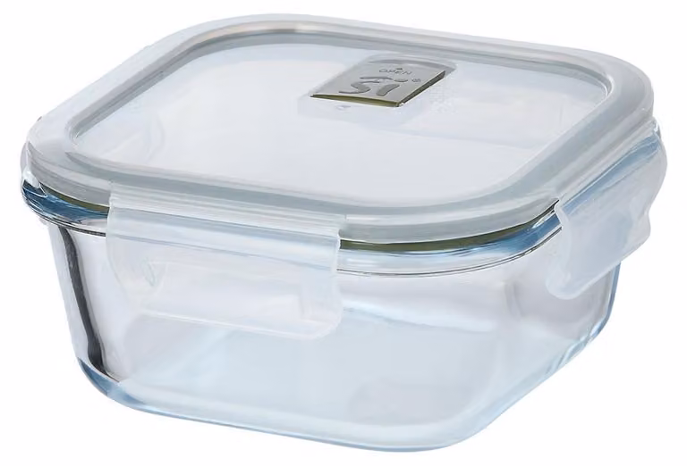 Contenitore quadrato in vetro borosilicato per conservazione ermetica a lungo termine - San Ignacio