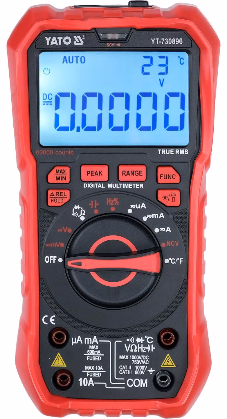 Misuratore digitale True-RMS LCD a 60000 conteggi - YT-730896