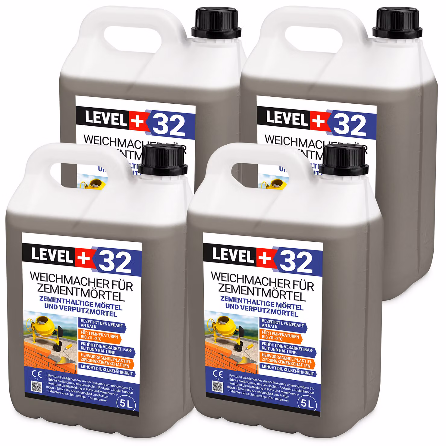 Plastificante per malte e intonaci 20L Livello+32