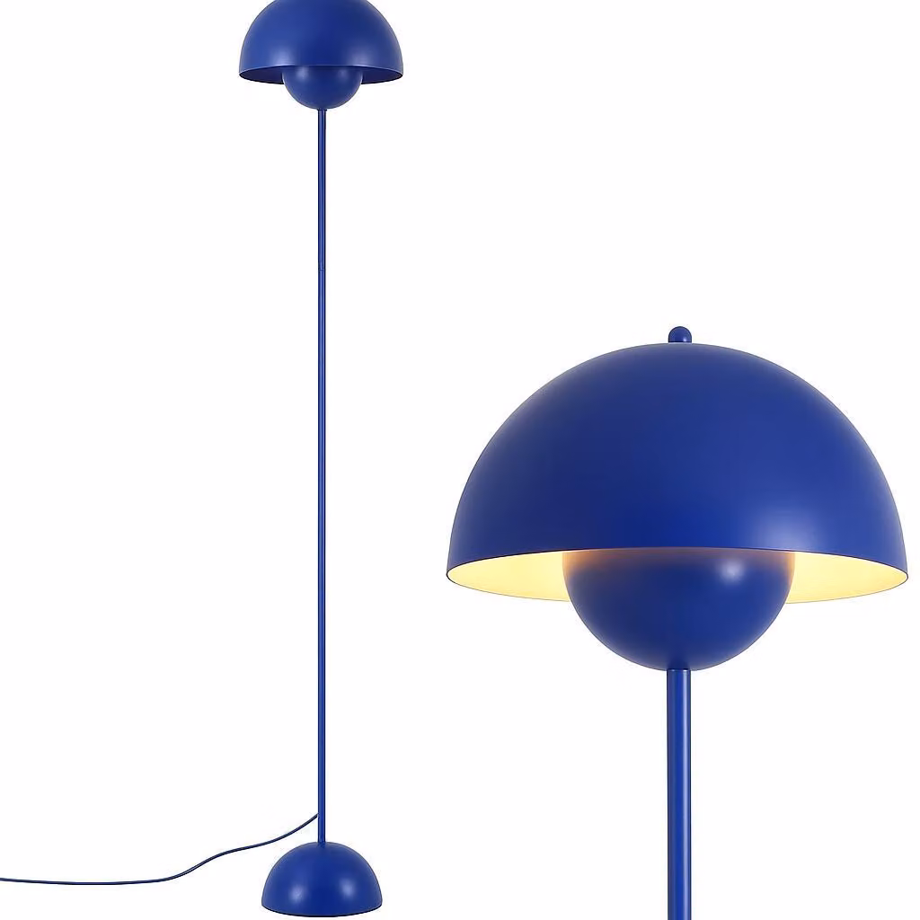 Lampada da terra "SHAROM", moderna forma scandinava a zeta, metallo, E27