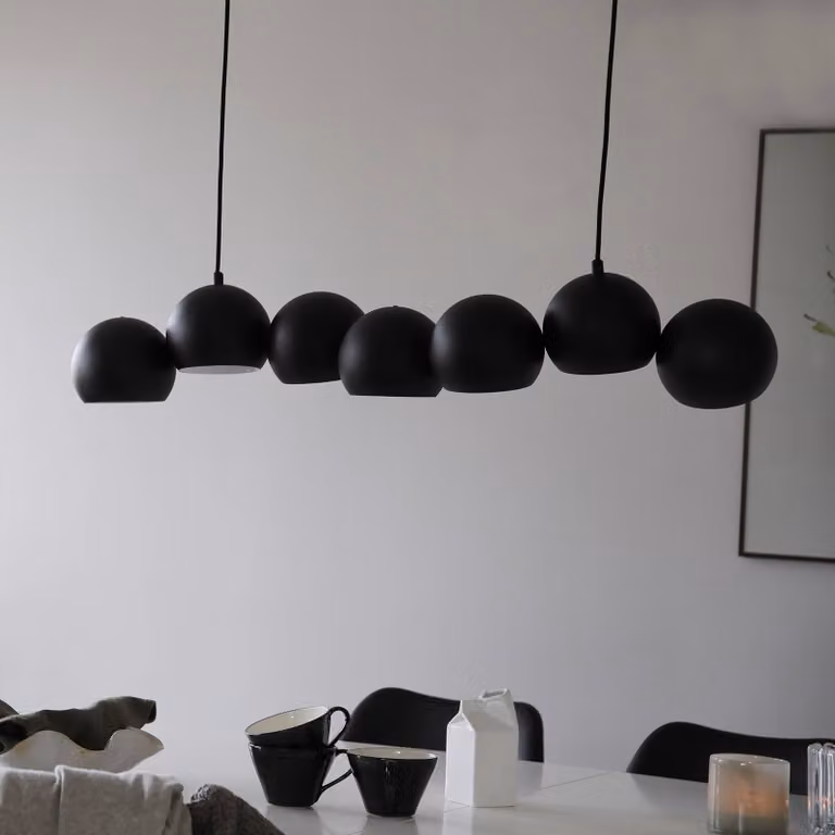 Markslöjd Lampada a sospensione Cupolo, dimmerabile, Nero, Soggiorno / Sala da pranzo, Metallo, Moderno, Lampada a sospensione