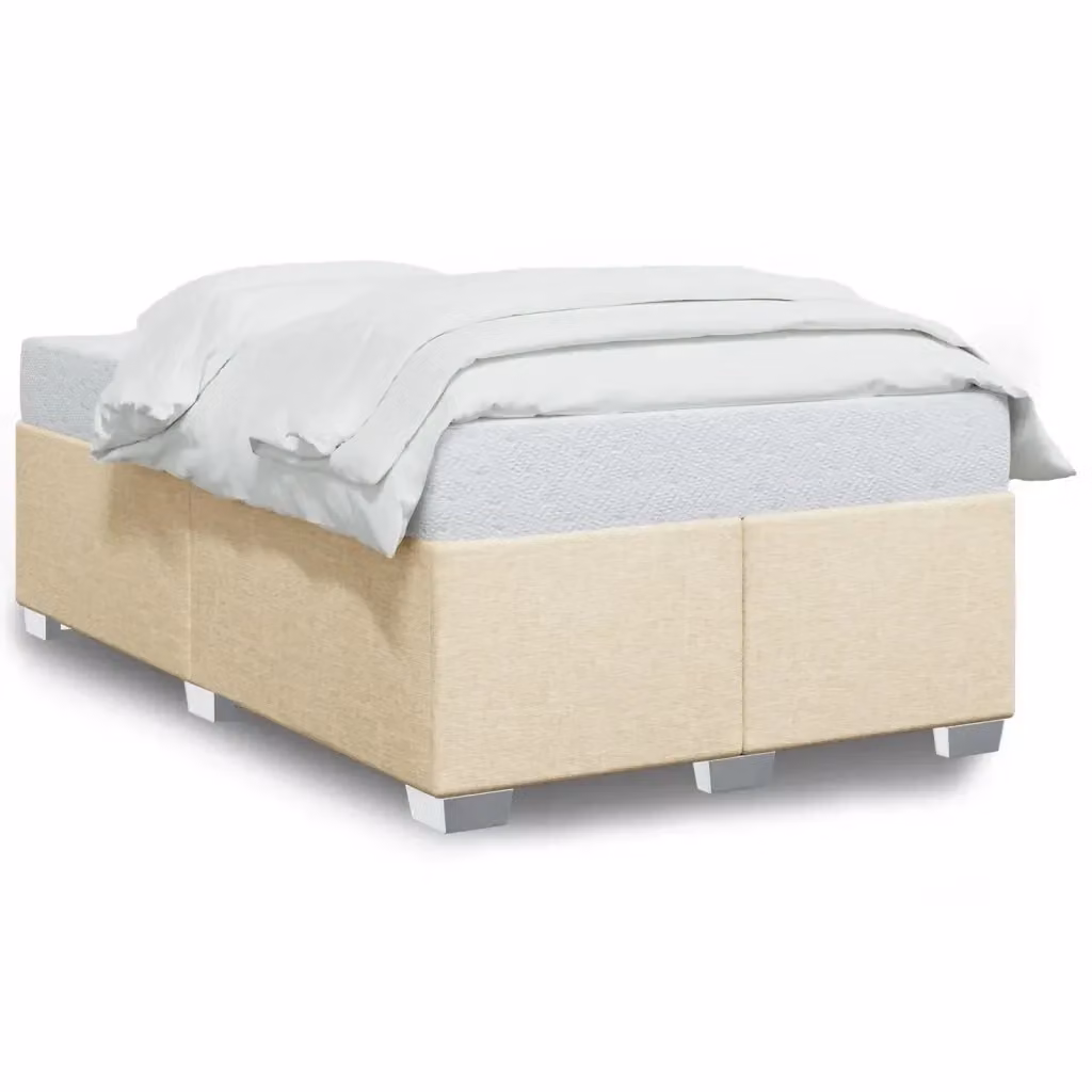 Giroletto vidaXL in tessuto beige con doghe in legno L/P: 120 x 200 cm – 2