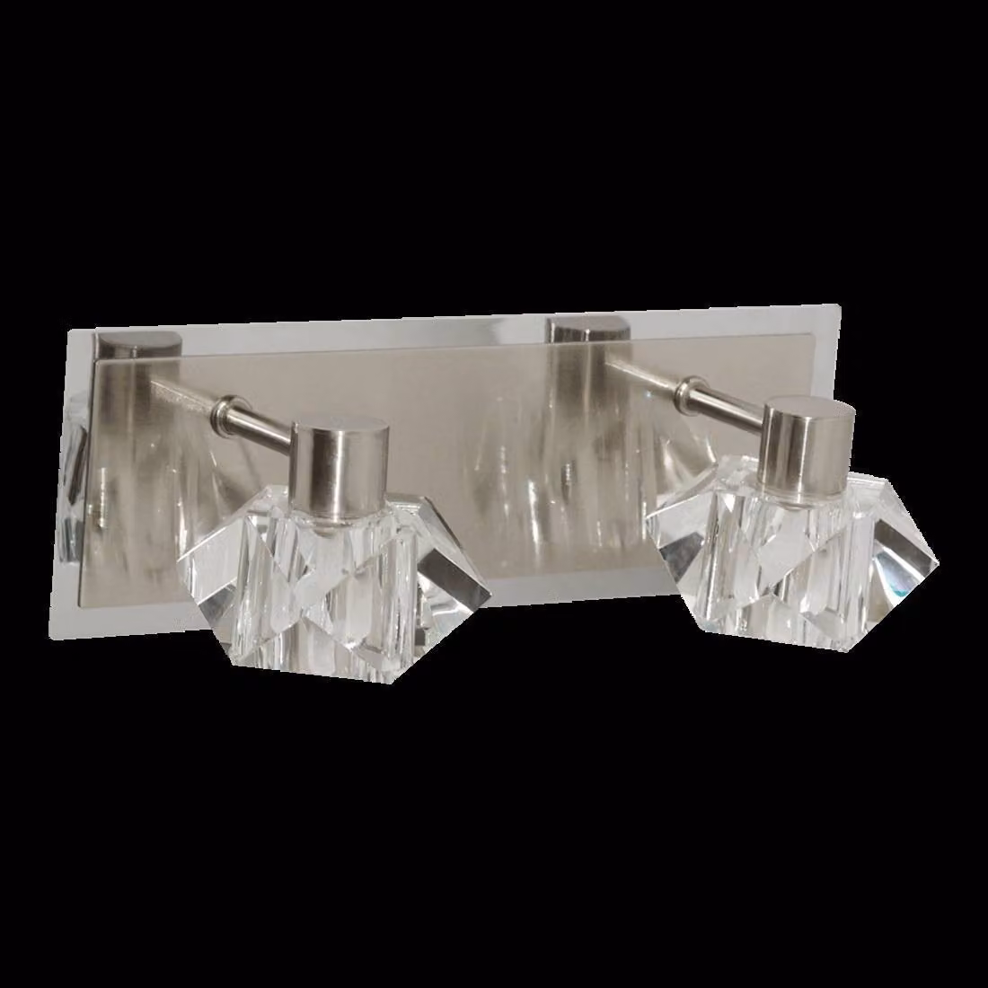 ZAFIRA 2xG9/33W, NS-CHROME/CLEAR, WALL L: 300, H: 100, presa G9, dimmerabile