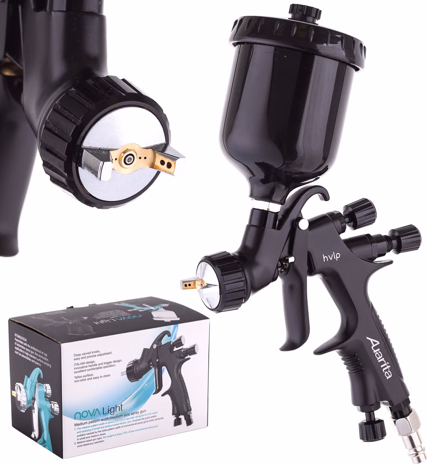 Mini pistola a spruzzo auarita nova ugello 1,0 mm