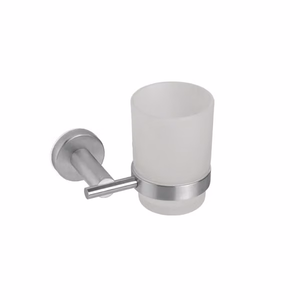 Porta bicchiere a parete Vema TIBER STEEL V17300 Satinato