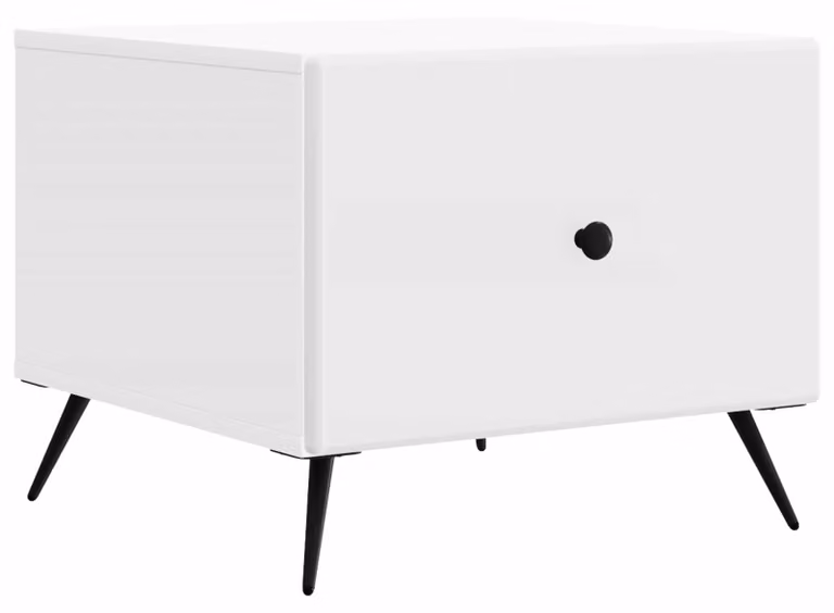 Tavolino da salotto Bianco 49 x 50 x 40 cm Legno ingegnerizzato