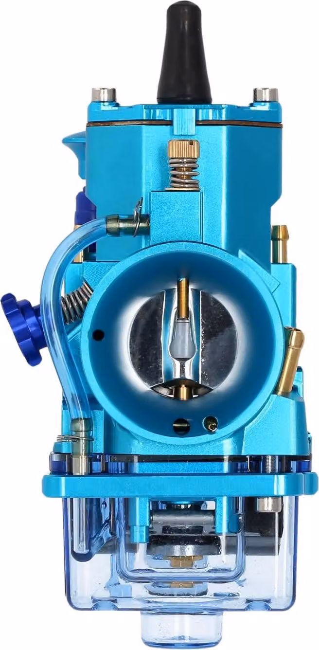 Carburatore a scorrimento piatto CNC, tipo PWK 28 - anodizzato blu