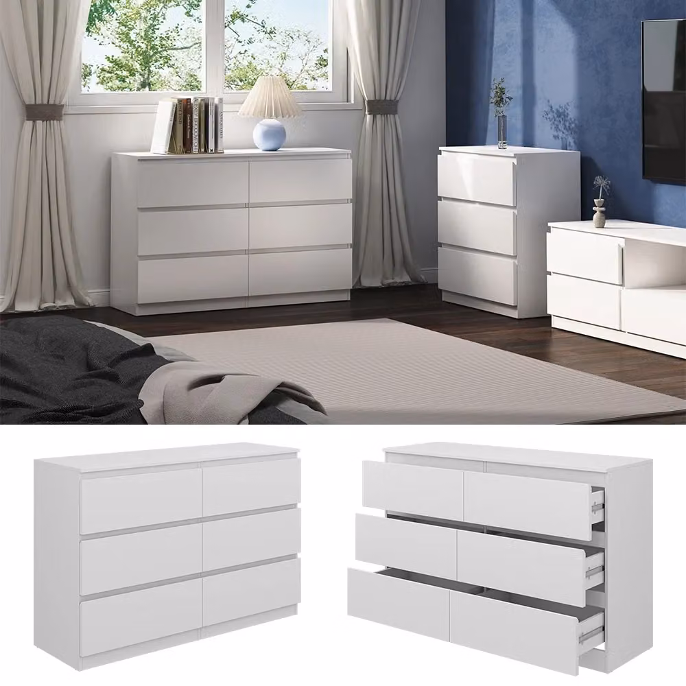 Cassettiera Calisto Vicco Bianco Opaco L: 120 cm, H: 78.5 cm – 2