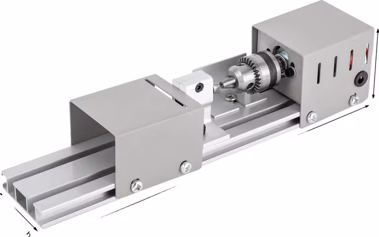 Tornio per legno, 4000-9000 giri/min, regolabile a 7 velocità, argento