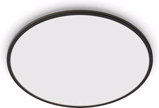 Lampada da soffitto LED ovale moderna Bianco chiaro e Nero 15W 4000K IP54 per giardino e terrazza