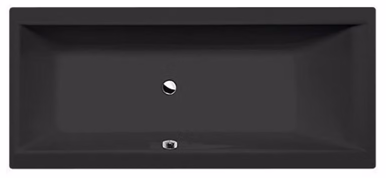 CLEO vasca rettangolare con piedini170x75x48cm, nero opaco