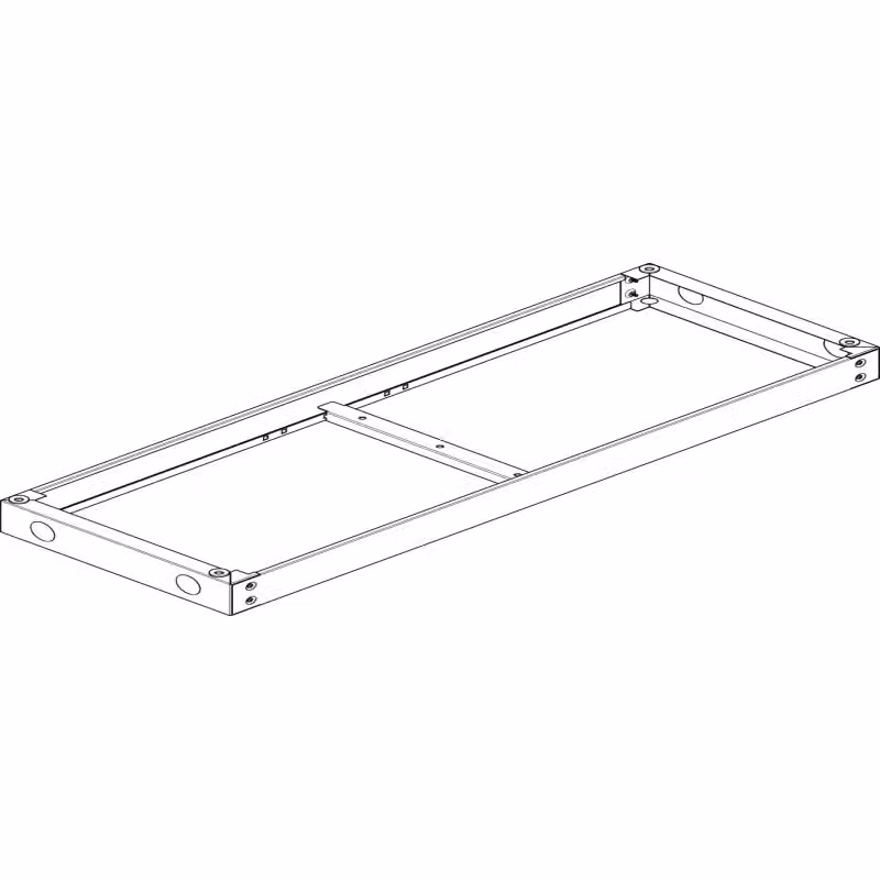 Base ABN RAL 7022 L 1340 x A 90 x P 500 mm US509
