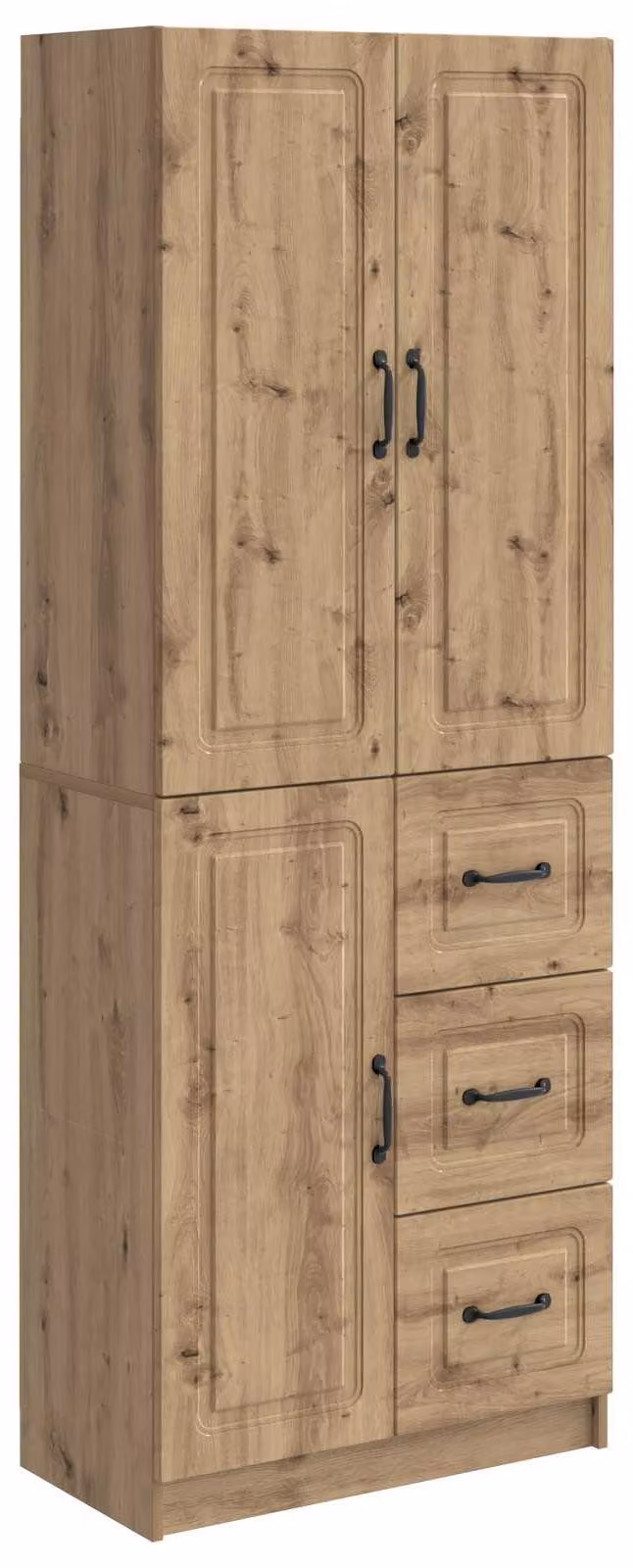 Set di armadi 2 pcs Rovere Artigianale Legno ingegnerizzato