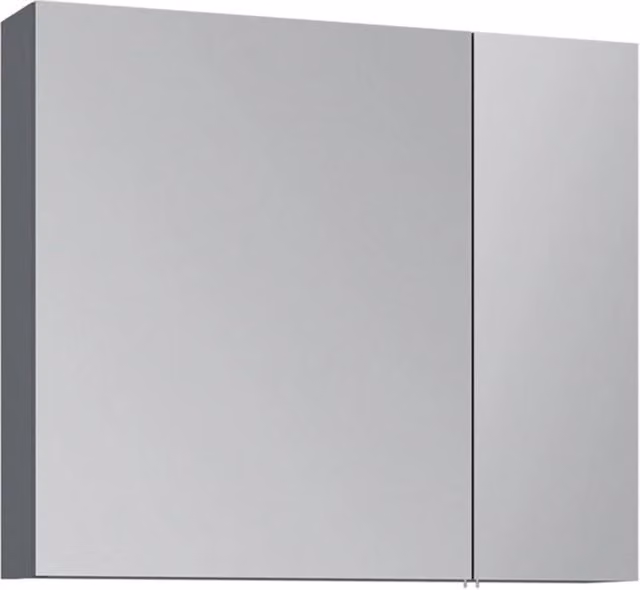 Mobile da bagno con specchio "Nuvola 80 v2" - 75 x 16 x 66 cm - Antracite