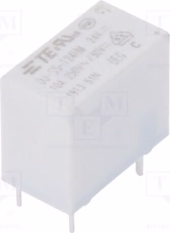 1 relè: bobina elettromagnetica, alimentazione: 24 VDC, 10 A / 250 VAC, codice prodotto: 1440007-2