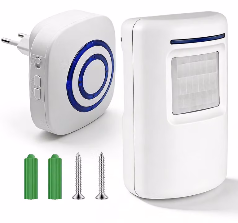 Sensore di movimento wireless per rilevare l'attraversamento, sistema di allarme per negozi, abitazioni, garage, camper