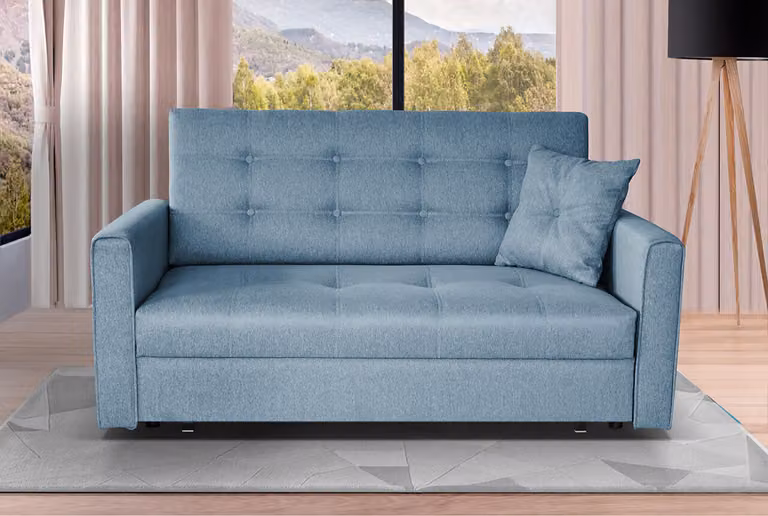MIRJAN24 Divano letto Viva Lux III, divano imbottito a tre posti, divano del produttore, funzione letto e contenitore (Tatum 278)