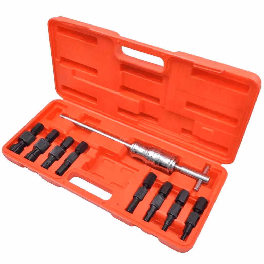 Set di 9 utensili per la rimozione dei cuscinetti per fori ciechi colore rosso Senza Marca – 2