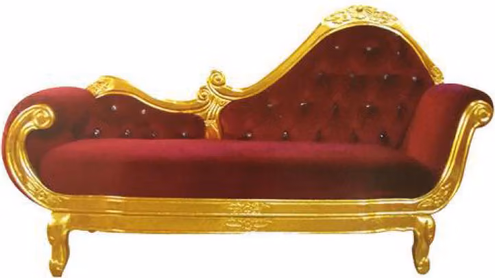Chaiselongue Liege Relax Sofa Sessel Klassisch Barock Rokoko Jungendstil royal